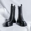 Chelsea boots winter new British style platform high-top cigarette boots zipper locomotive Martin boots