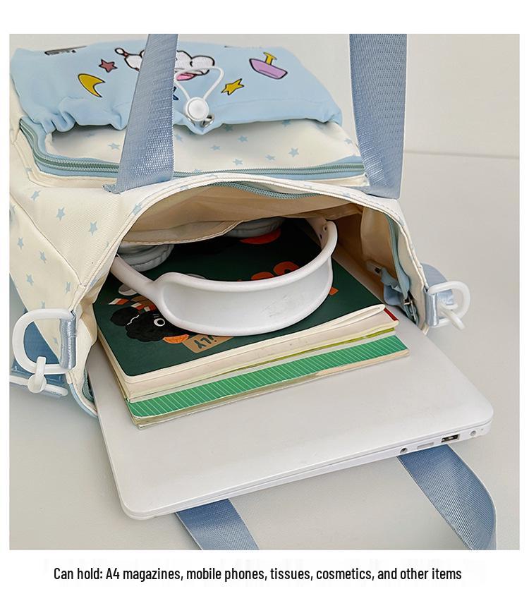 Japoński Styl Ins Urocza Torba Crossbody w Kształcie Gwiazdy dla Uczniów Gimnazjum - Torebka o Dużej Pojemności