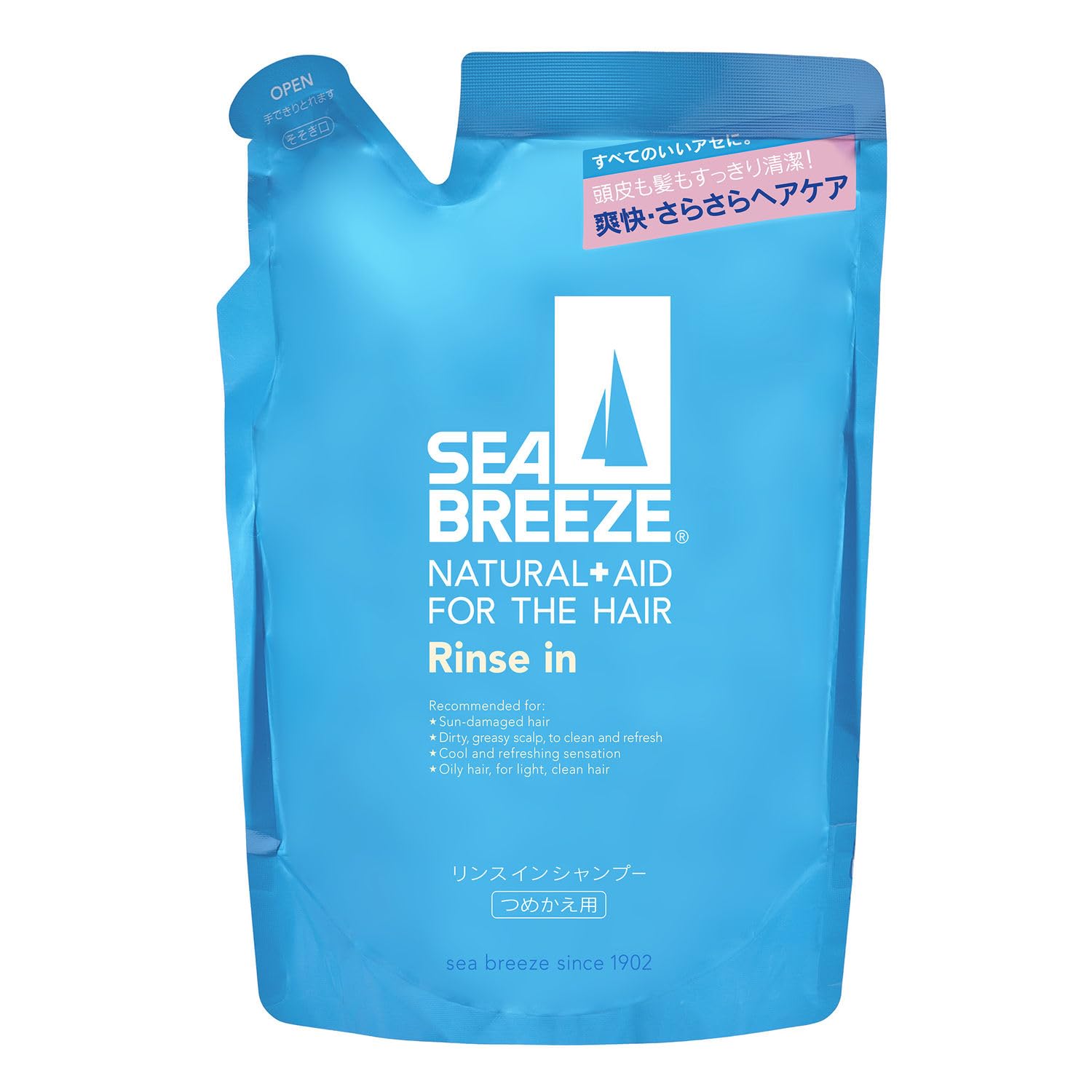 

Sea Breeze Shampoo Refill 400ml Rinse-in