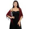 Stylish Triangle Lace Scarf Shoulder Wrap for Women Daily Wear Fringed Shawl for Wedding Ceremonies and Evening Soirees