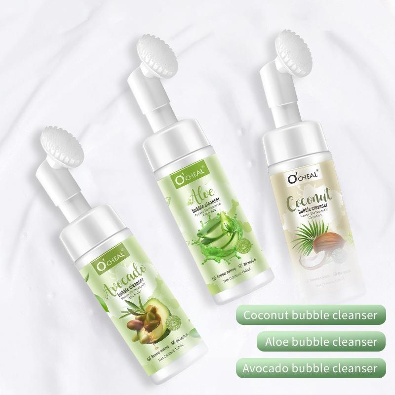O'CHEAL Avocado Aloe Amino Acid Facial Wash Cleansing Foam Moisturising & Nourishing Cleanser