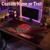 England Rugby Customized Name Text Mouse Pad, Large Desk Mouse Mat Personalized Home Office Present