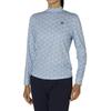 FootJoy Floral Print Long Sleeve Mock Neck Shirt, Blue, Women's, Size Small, FJW-F24-S08, 32273-S