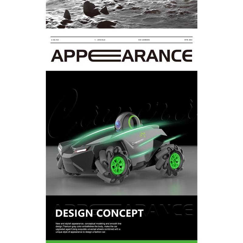 RC Car 1:20 With Video 2.4G WIFI FPV HD Camera Car 360° Rotation Stunt Camera Car Kids boy toys