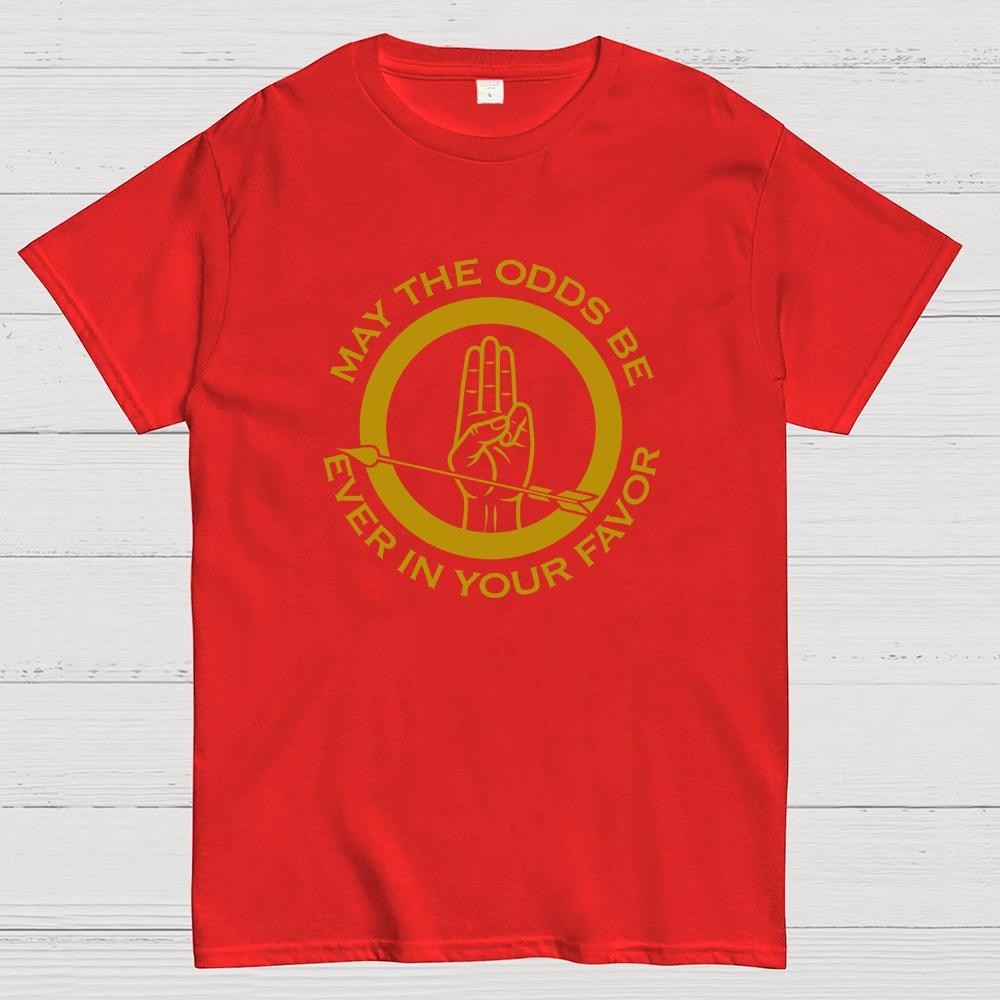 May The Odds Be Ever In Your Favor Art Print Cotton Casual Cool Loose T-Shirt