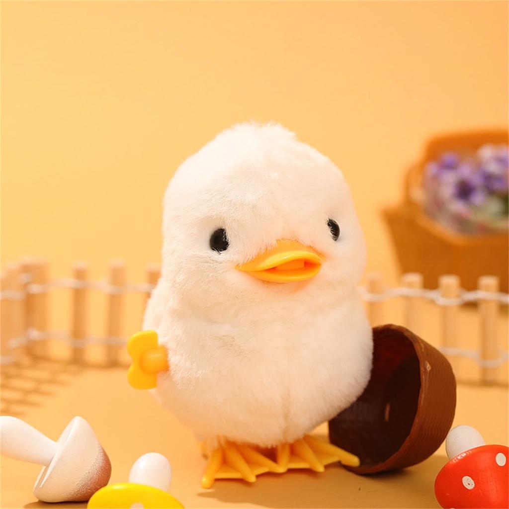 1pc Jumping Chicken Duck Toy, Simulation Plush Jumping Duck Interactive Toy, Small Animal, Birthday Gift