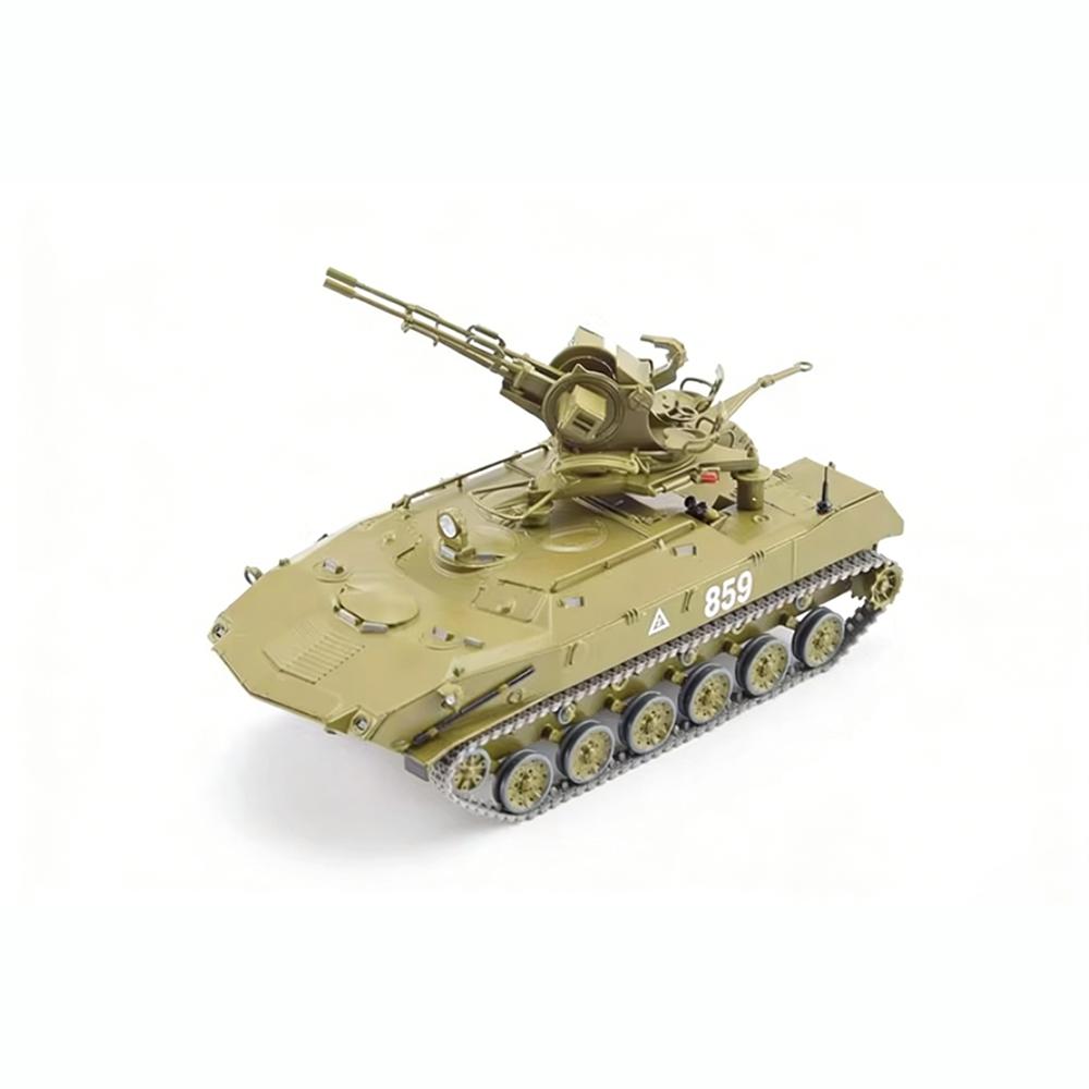 Die-cast 1:43 scale Soviet BTR-ZD anti-aircraft gun simulation static alloy model adult toy gift collection souvenir