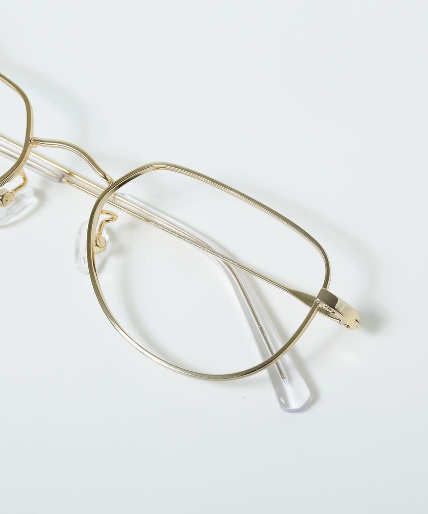Timideupeulikeu Jayni Gold Titanium Glasses