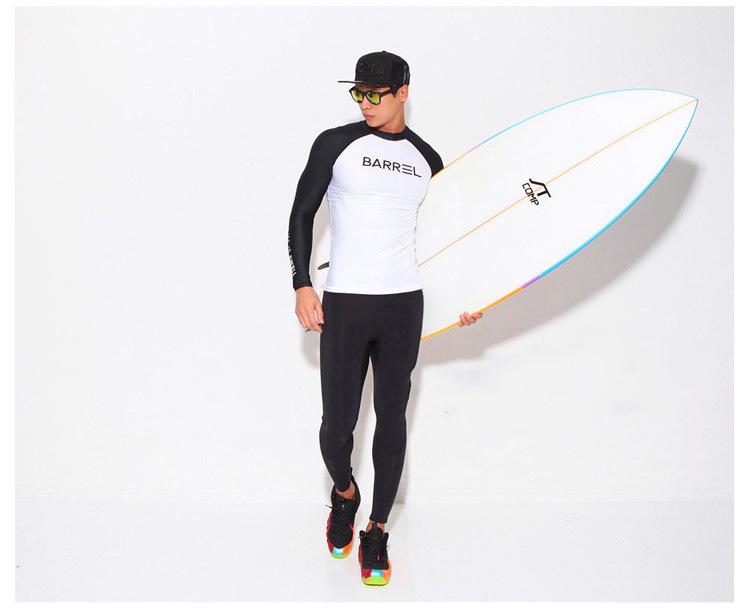 Men's Korean Quick-Dry Long-Sleeve Surf & Swim Sunscreen Set