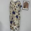Women's Cotton Silk Short Sleeve Nightgown - Spring/Summer, Breathable, Comfortable, Lazy Style