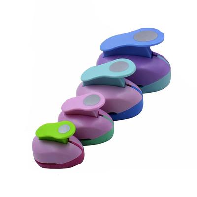 TARATI Craft Punch, Round, 9-38mm, Circle, Paper Hole Punch, DIY Tool, Nursery Craft Tool, Random Color, Set of 4