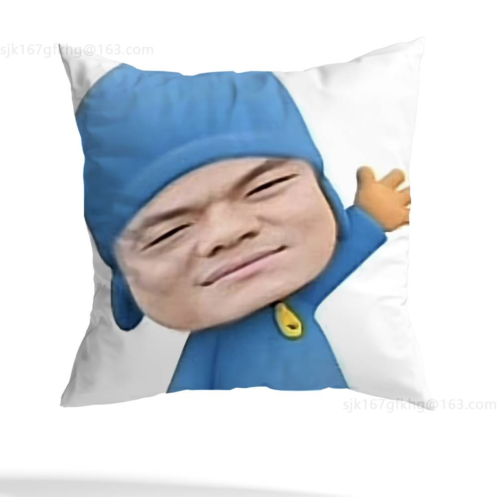 J-JYP Meme Modern Throw Pillow Case Pillow Case Living Room Sofa Cushion Cover Suitable For Home Bedroom Room Decoration
