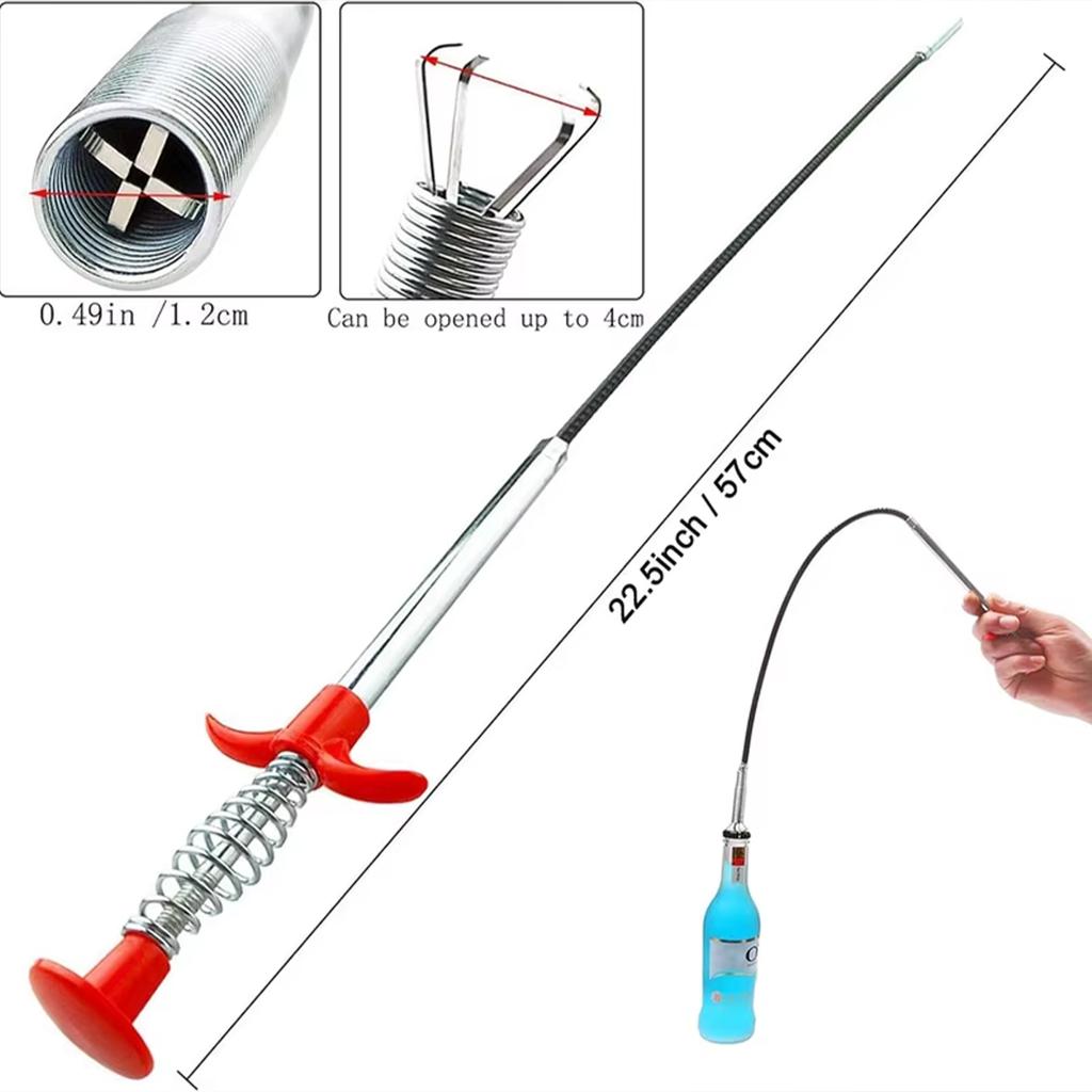 Four Claw Drainage Snake Drain Blocker Cleaner Four Claw Cleaning Tool Toilet Sewer Household Blocker Drain Cleaner Flexible Gri