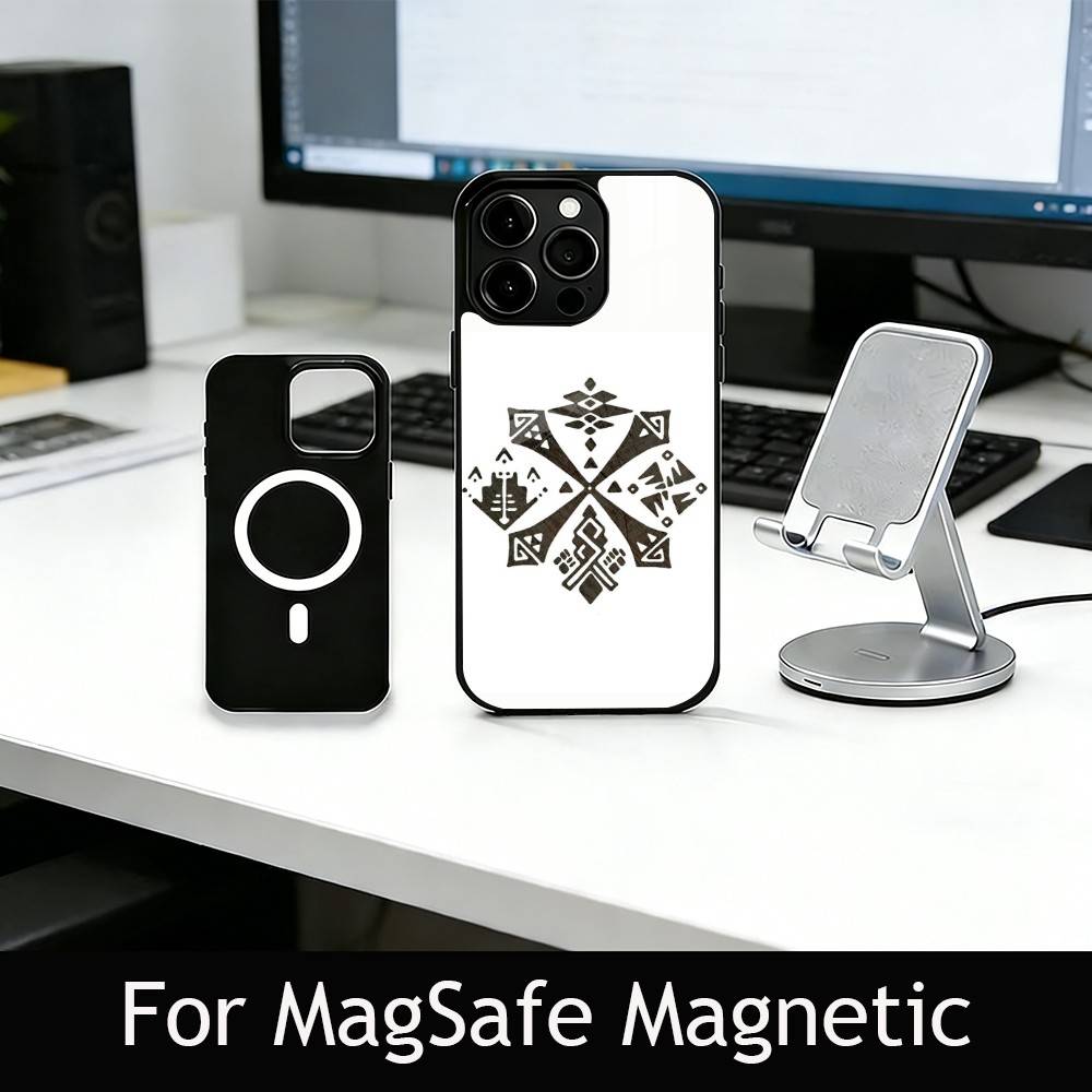M-Monster M-Wild H-Hunter Phone Case For iPhone17,16,15,14,13,12,11 Plus,Pro Magnetic with Magsafe Wireless Charging