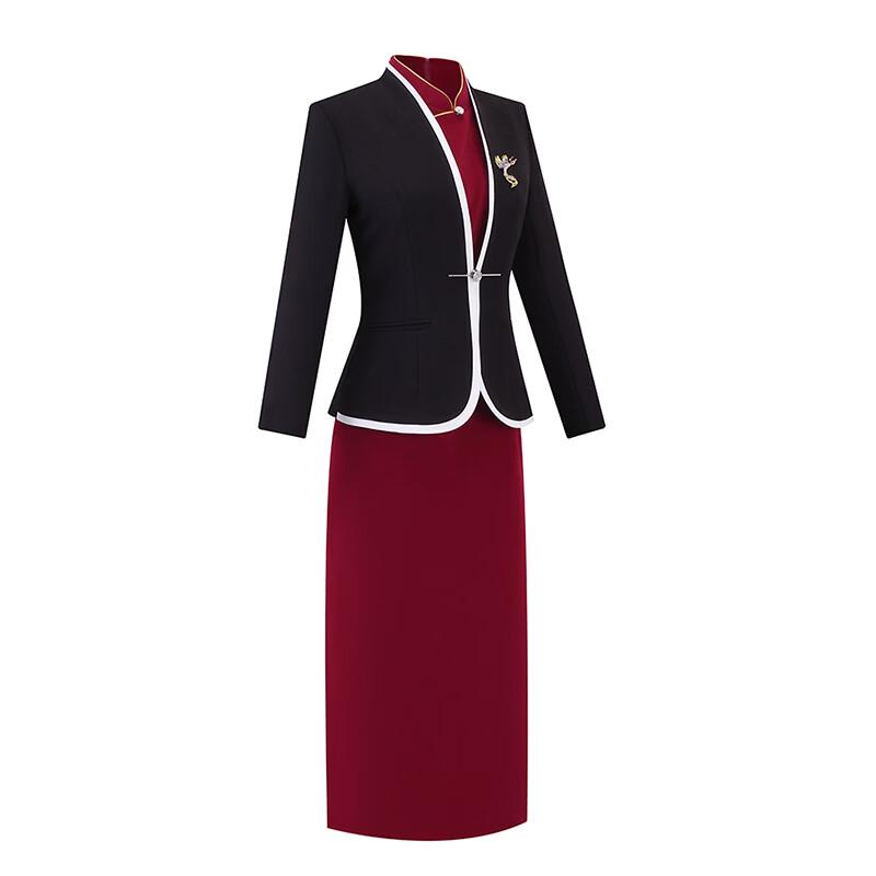 Teluoman New Chinese Style Professional Dress & Suit Set