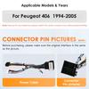 OSSURET 2din Autoradio Car Multimedia AI Voice Bluetooth 8Core Qualcomm Snapdragon 360° Cam Carplay Android Car Radio for Peugeot 406 1994-2005 GPS FM