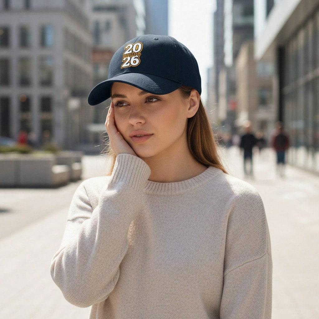 [Graduation Baseball Cap] 2026 Senior Print Unisex Adjustable Polyester Breathable Lightweight Casual Daily Wear Baseball Hat -  Gift For