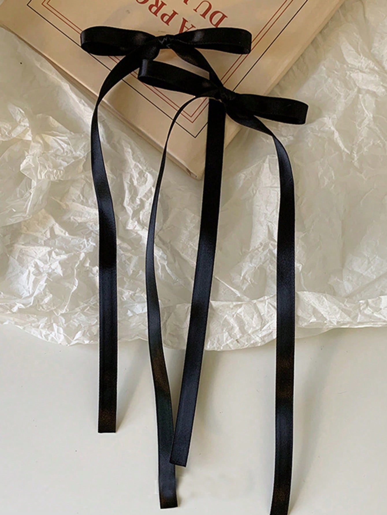 

2/6 шт. Модные однотонные короткие заколки для волос с лентой-бантом для женщин, девочек, для вечеринок, аксессуары для волос