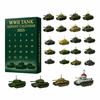 2025 WWII Tank Advent Calendar 24 Days Christmas Countdown Calendar with 24 Iconic WWII