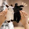 1Pcs Cute Goat Plush Keychain  Soft Stuffed Standing Goat Toy  Lamb Doll Keyring for Girls Bag Charm Gift