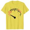 T Shirt for Men My Give Sht Meter Is Empty Print Tshirt Funny Sarcastic Saying Comment Joke Men Tshirt Short Sleeve Oneck Tee