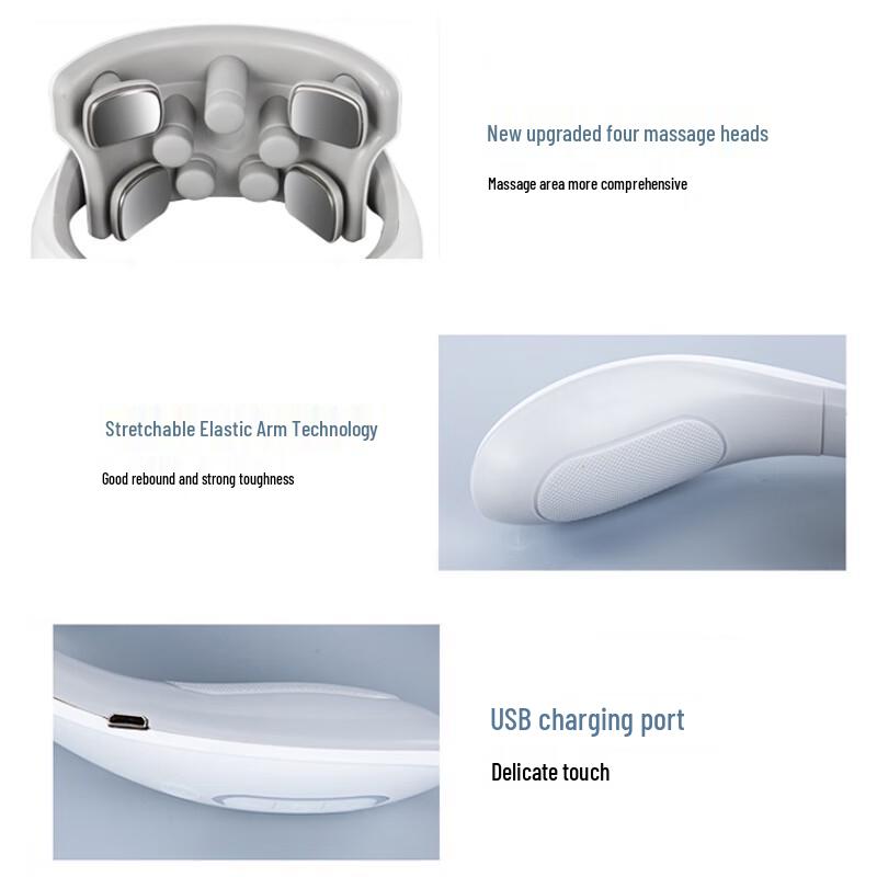 Smart Cervical Neck Massager with Heat and Pulse Therapy CN Plug (adapter Included)