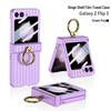 Samsung Z Flip 5 Travel Suitcase Case: Ultra-thin, Hinge Finger Ring, Foldable Screen Protector Flip 6-Compatible