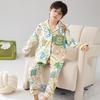 Jungen Cartoon Langarm Pyjama Set für Frühling & Herbst - Mittlere/Große Größen für Mittelschüler