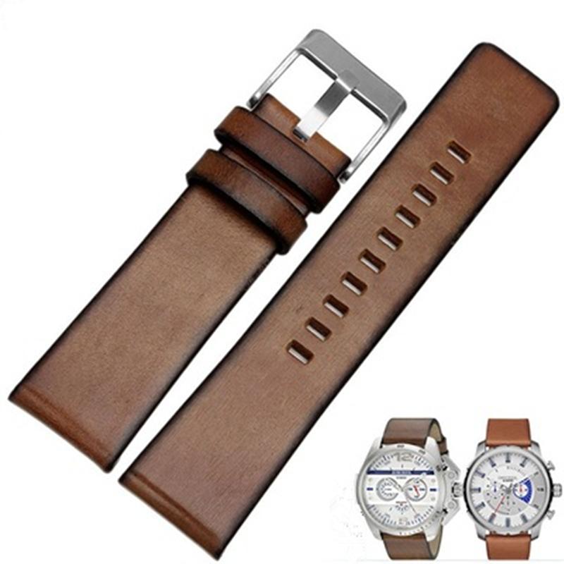 

For Diesel DZ4343 DZ4323 DZ7406 DZT2002 Watch Strap Bracelet 22mm 24mm 26mm High Quality Vintage Retro Genuine Leather Watchband 26mm