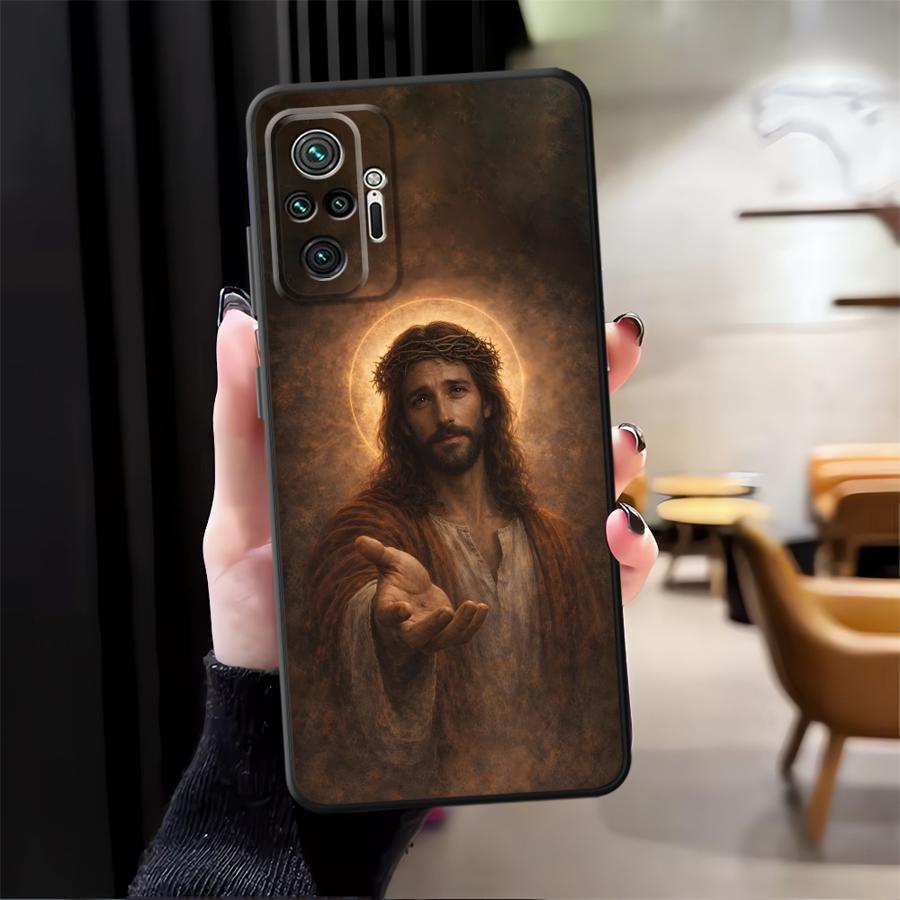 Creative Jesus Art Phone Cover Case for Xiaomi Redmi Note 14 9 8 7 14C A3 A4 A5 A1 12C 13C 10 12 11 K80 13 Pro Plus A2 K40 A1