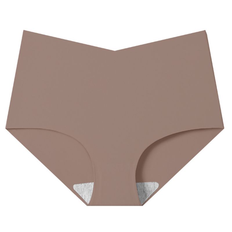 Women Solid Color Comfortable Antibacterial Briefs
