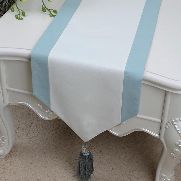 Cotton Plain Linen Table Runner Long Decoration Christmas Wedding Modern Coffee Tablecloth Rectangle Dining Table Pads Placemats