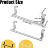 Cabinet Door Towel Bar, Dish Towel Rack for Cabinet, Stainless Steel Kitchen Towel Holder, Over The Door Hand Towel Hanger for Kitchen Bathroom