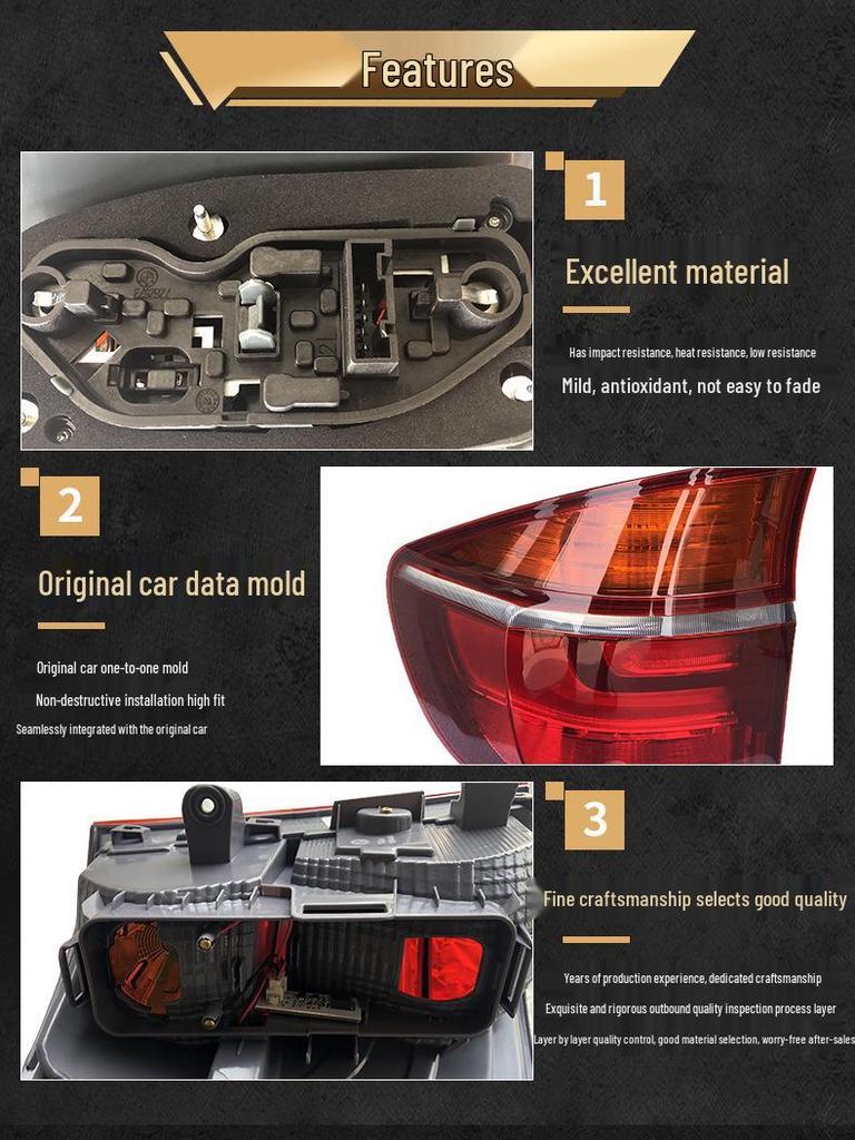 Compatible Rear Taillight Brake Light for BMW X5/X3 F25, F35, F15, E70 520, 525, 530