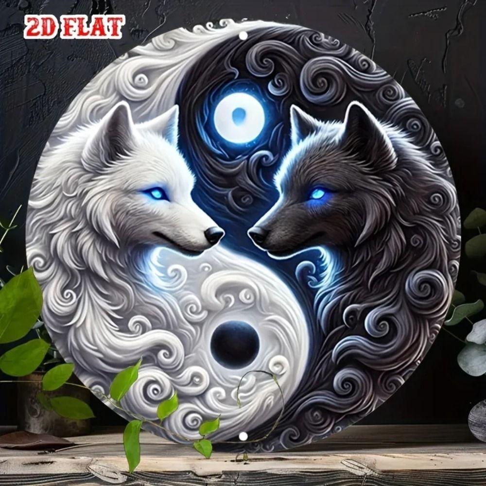 2D Flat Metal Wall Sign Decor