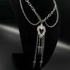 Heart And Sword Pendant Necklace For Women Goth Accessories Necklace Y2K Fashion Choker