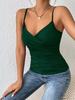 Sexy Spaghetti Strap Deep V-Neck Slim Camisole for Women