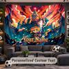 Wall Hanging Tapestry Custom NameZelda Pattern Personalized Printed Fabric Wall Decor