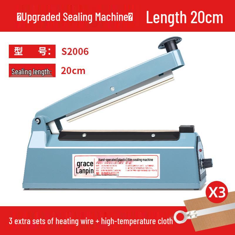 Compact Manual Heat Sealer for Mooncake, Tea, Kraft Paper, and Flat Plastic Bags