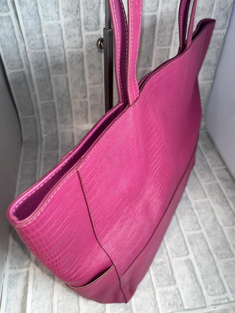 Rebecca Echte Rindsleder Eidechsenprägung Tragetasche für Männer und Frauen (JT-240321) Echte Rindsleder-Tragetasche, Unisex (Echsenprägung Rosa)