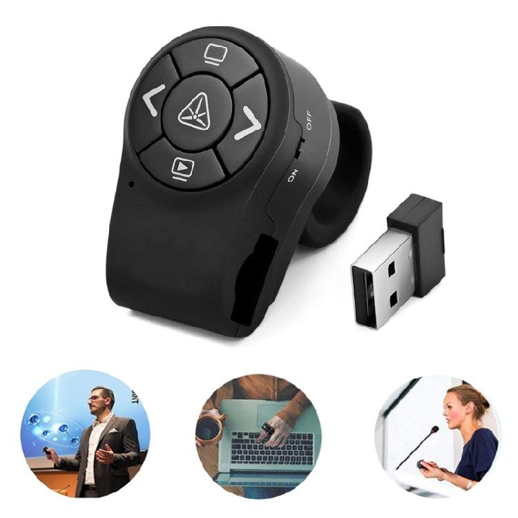 Finger Ring Remote Control for Powerpoint PPT Slide 2.4GHz RF Wireless Presenter