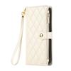 For Samsung Galaxy S25/S24 Case Multi Card Slots Zipper Rhombus Leather Phone Cover with Wrist Strap