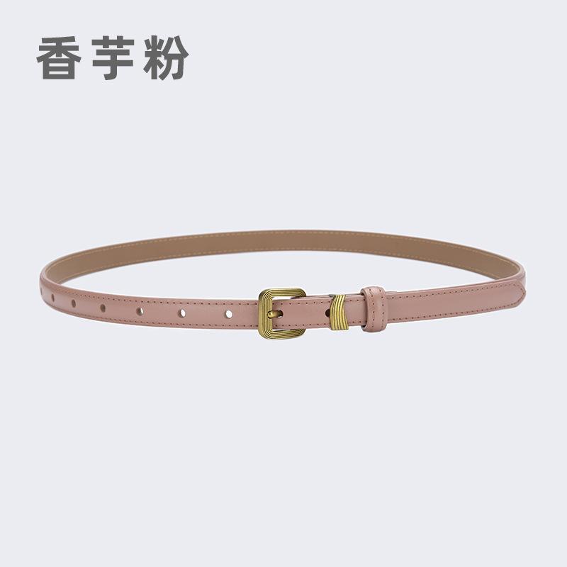 

Четыре сезона Доступно Маленький ремень Женские джинсы Новый ремень Женские брюки ремень Летний универсальный тонкий ретро украшение Черный летний узкий 105cm