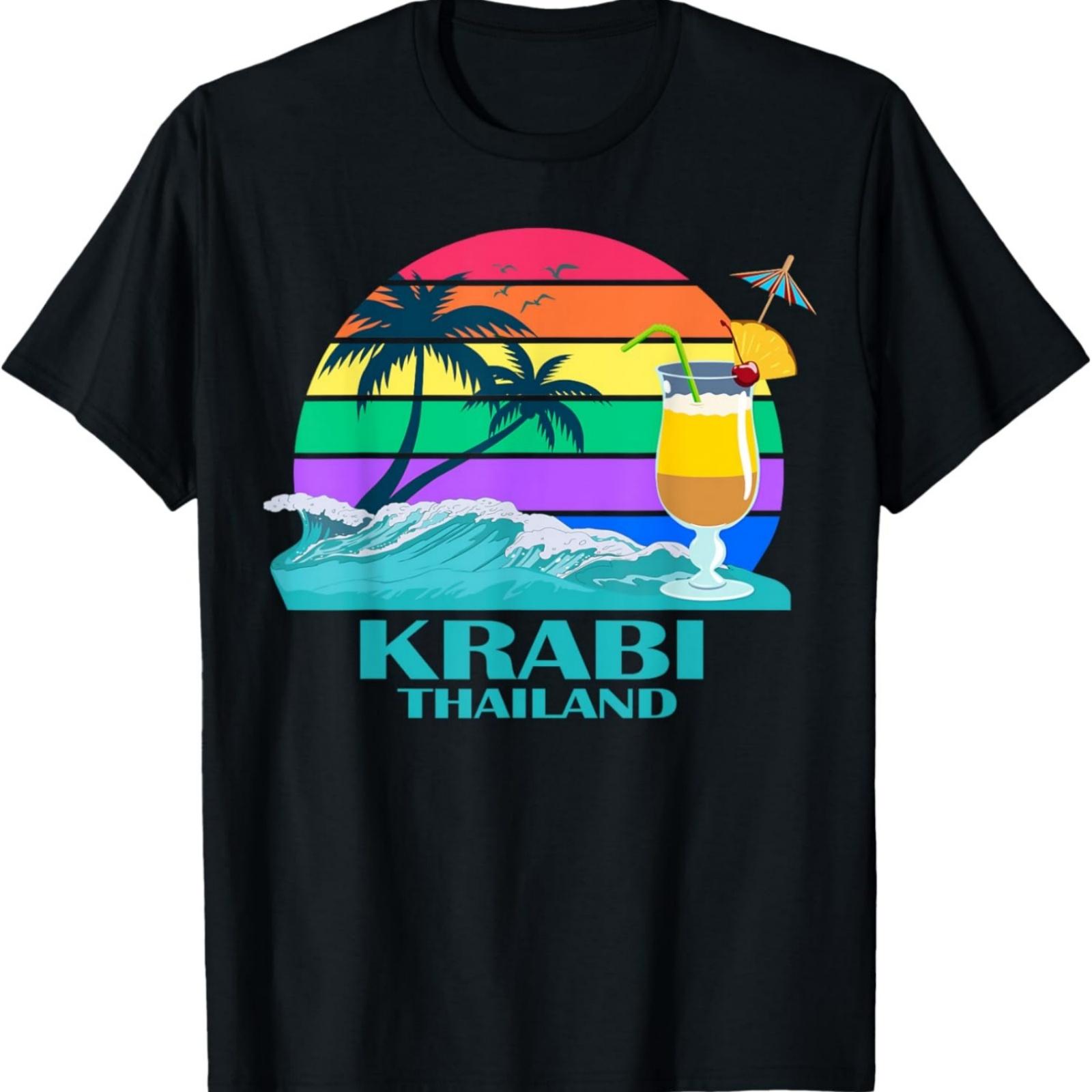 

Krabi Thailand Island Palms Bangkok Phuket Pattaya SEA Gift T-Shirt XXXXXL різнокольоровий
