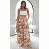 Summer Women's Wide Leg Pants with Elastic Waistband Casual Loose Casual Fashion Trousers