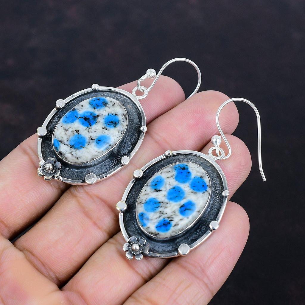 K2 Jasper Earrings Handmade Gemstone Earring 925 Sterling Silver Earring K2 Jasper Jewelry Dangle Earring Gifts For Wife Birthstone Jewelry