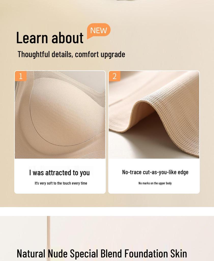 Women's Lift & Support Red Bra for a Slimmer Look - Anti-Sagging Autumn/Winter 2025