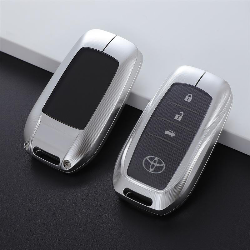 Toyota Key Case for Corolla, Camry, Avalon - Protective Metal Buckle Cover