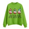 Women's Casual Fashion Round Neck Long Sleeve Christmas Printed Sweatshirt