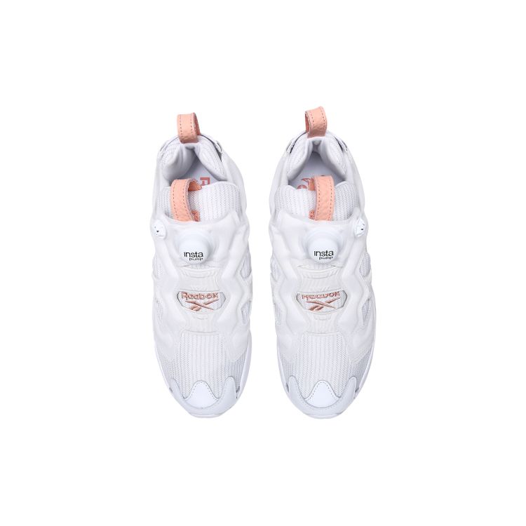 Reebok Instapump Fury Round Toe Low Top Casual Running Shoes Unisex Sneaker Cloud-White DV4591